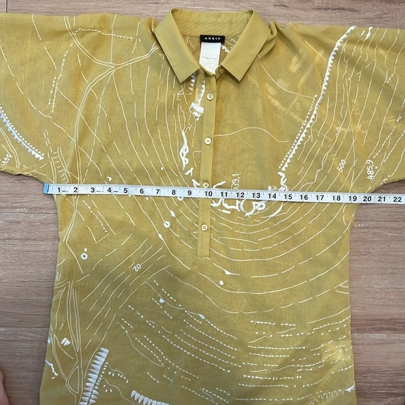 Akris - Printed Three-Quarter Sleeve Button-Up Top Size - US 4 - Picture 12 of 14